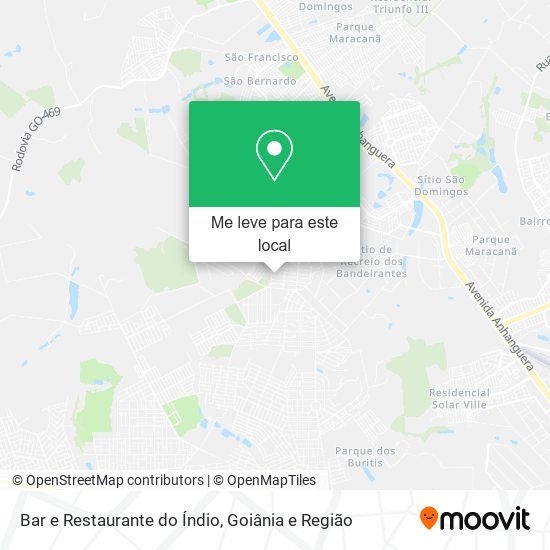Bar e Restaurante do Índio mapa