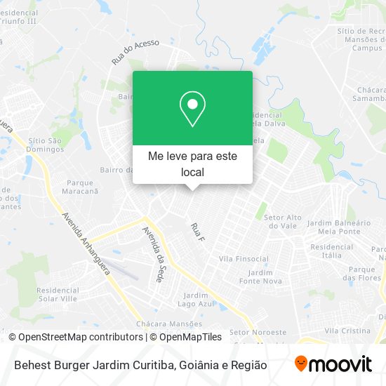 Behest Burger Jardim Curitiba mapa