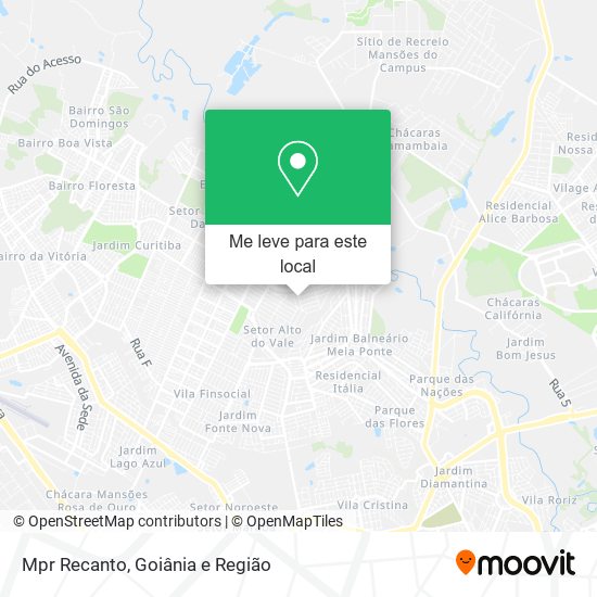 Mpr Recanto mapa
