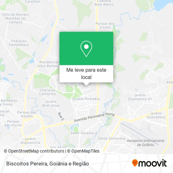 Biscoitos Pereira mapa