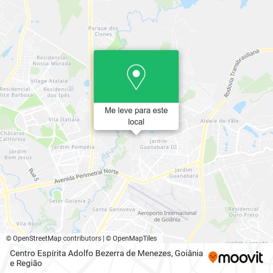 Centro Espírita Adolfo Bezerra de Menezes mapa
