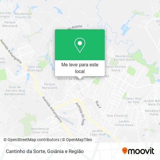 Cantinho da Sorte mapa
