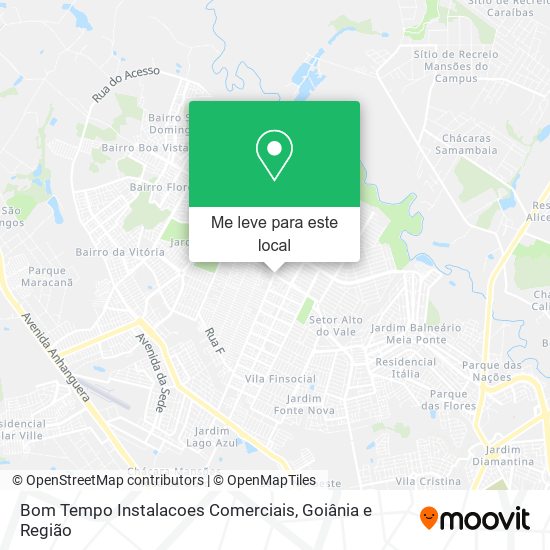 Bom Tempo Instalacoes Comerciais mapa