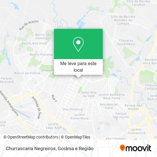 Churrascaria Negreiros mapa