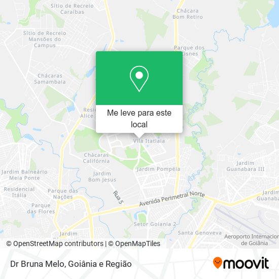 Dr Bruna Melo mapa