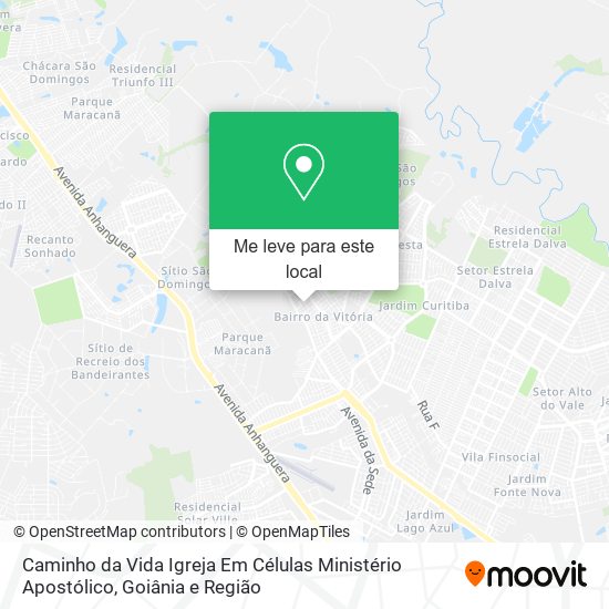 Caminho da Vida Igreja Em Células Ministério Apostólico mapa