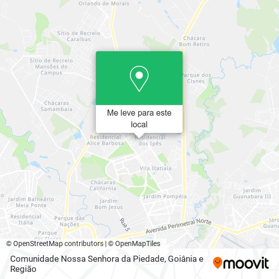 Comunidade Nossa Senhora da Piedade mapa