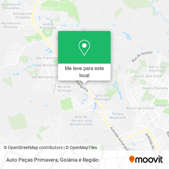 Auto Peças Primavera mapa