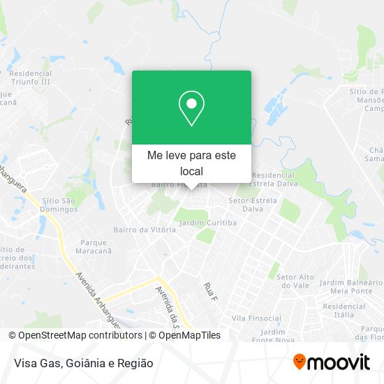 Visa Gas mapa