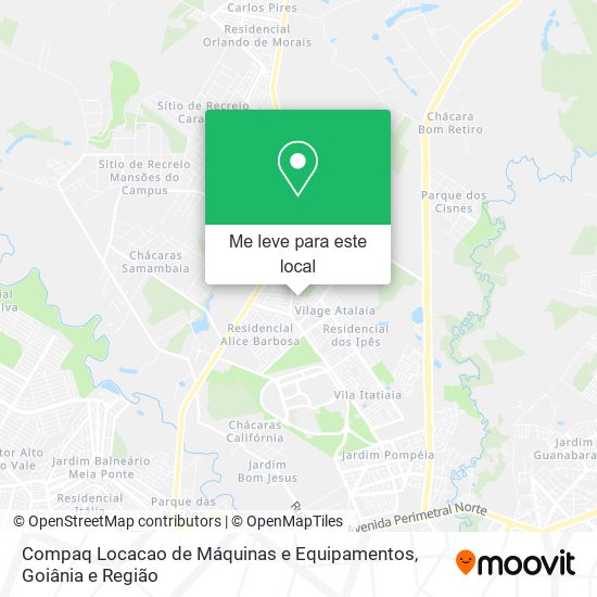 Compaq Locacao de Máquinas e Equipamentos mapa