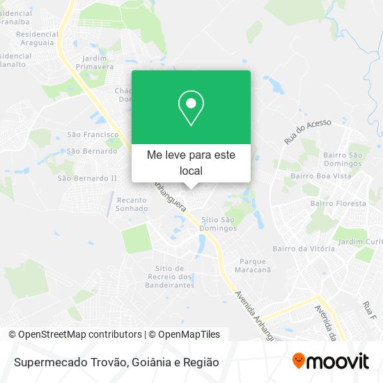 Supermecado Trovão mapa