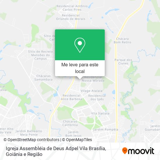 Igreja Assembléia de Deus Adpel Vila Brasília mapa