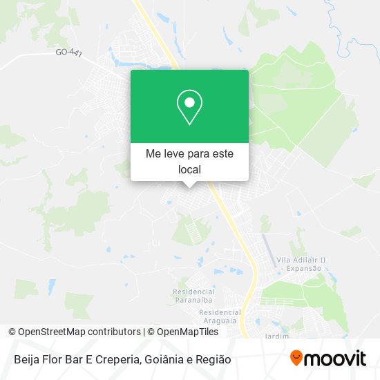 Beija Flor Bar E Creperia mapa