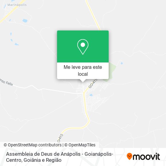 Assembleia de Deus de Anápolis - Goianápolis-Centro mapa