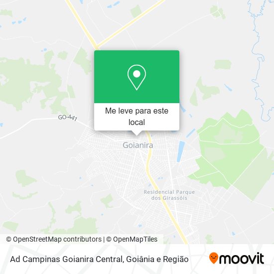 Ad Campinas Goianira Central mapa