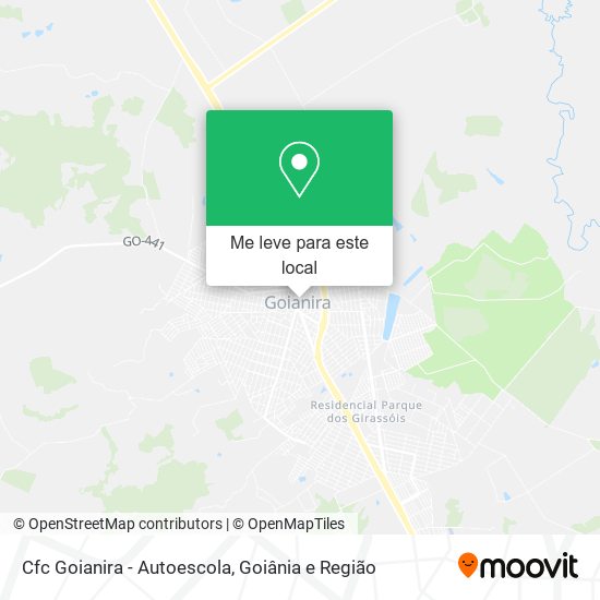 Cfc Goianira - Autoescola mapa