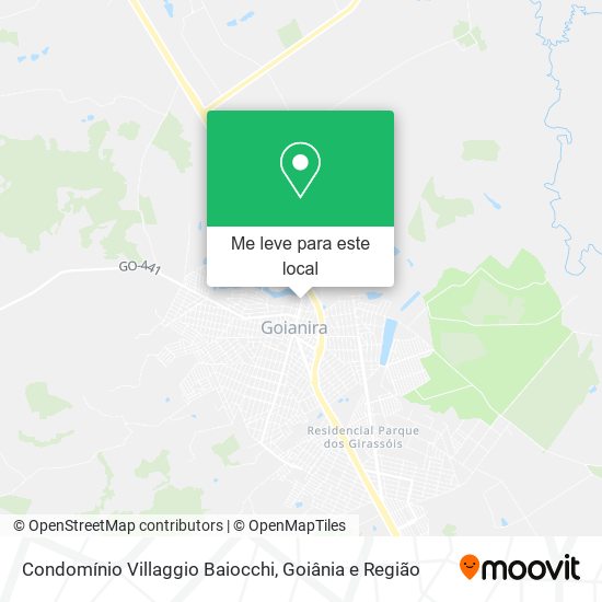 Condomínio Villaggio Baiocchi mapa