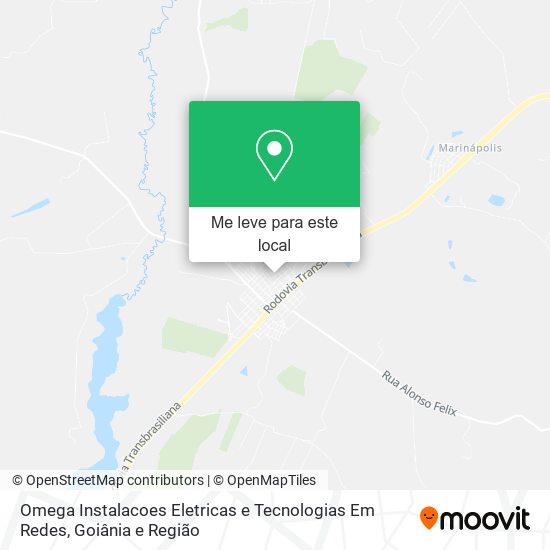 Omega Instalacoes Eletricas e Tecnologias Em Redes mapa
