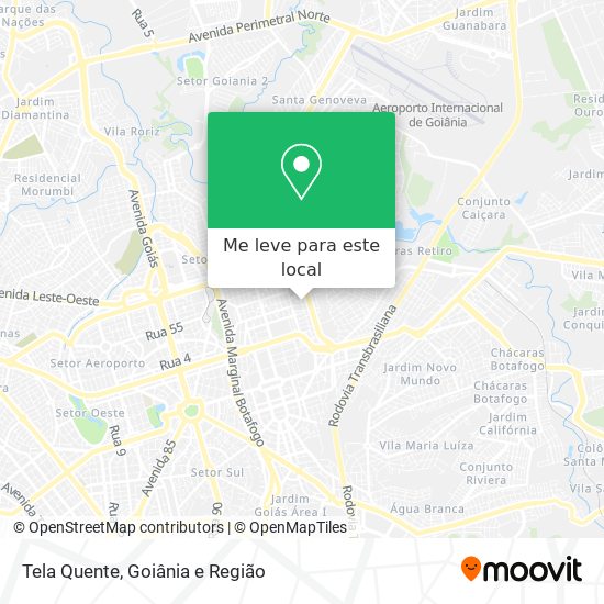 Tela Quente mapa