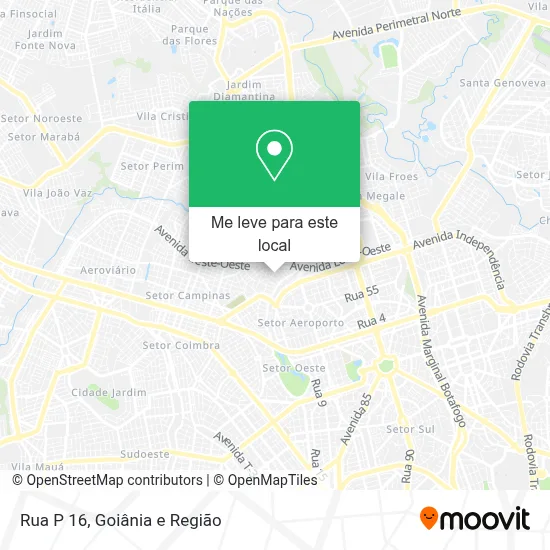 Rua P 16 mapa