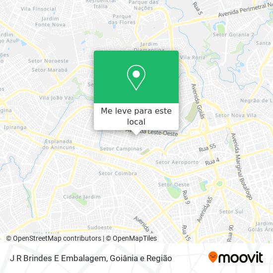 J R Brindes E Embalagem mapa
