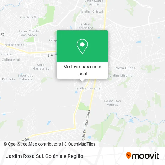 Jardim Rosa Sul mapa