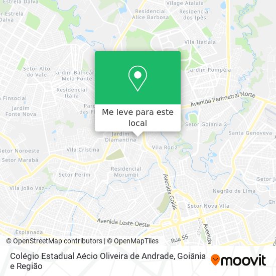 Colégio Estadual Aécio Oliveira de Andrade mapa