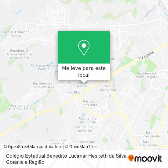 Colégio Estadual Benedito Lucimar Hesketh da Silva mapa