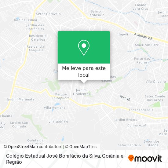 Colégio Estadual José Bonifácio da Silva mapa