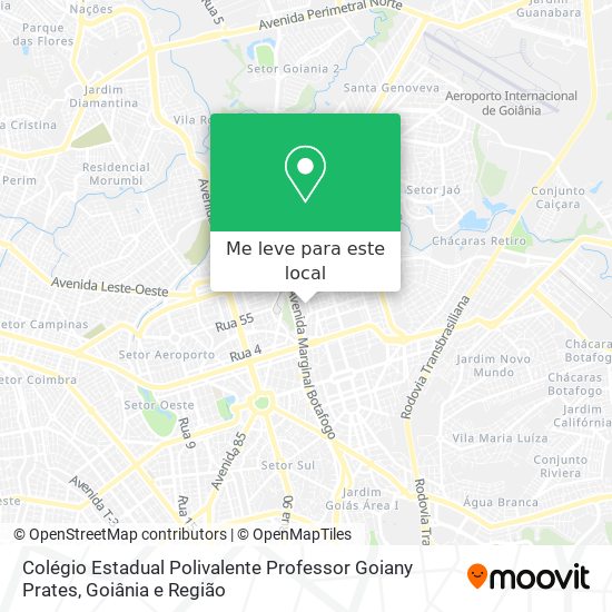 Colégio Estadual Polivalente Professor Goiany Prates mapa