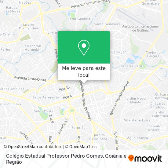 Colégio Estadual Professor Pedro Gomes mapa