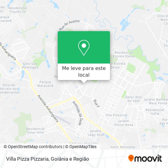 Villa Pizza Pizzaria mapa