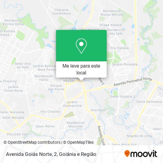 Avenida Goiás Norte, 2 mapa