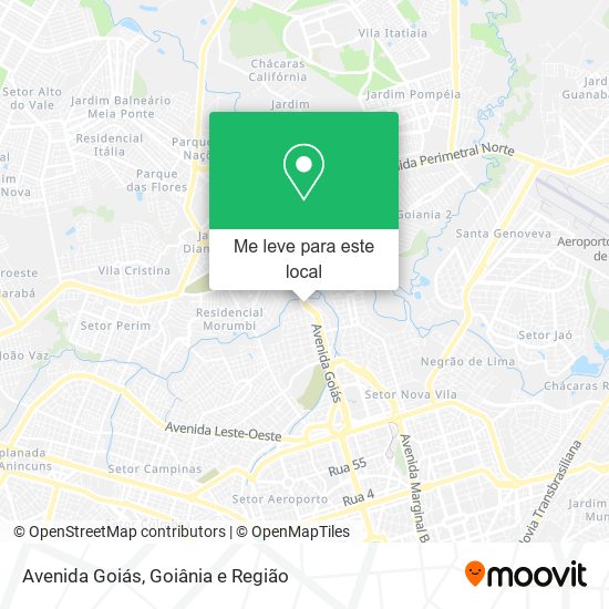 Avenida Goiás mapa