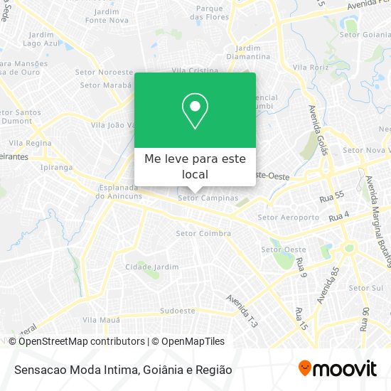 Sensacao Moda Intima mapa
