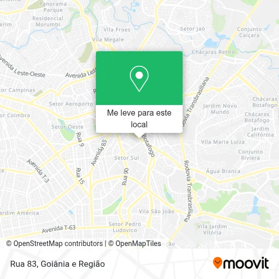 Rua 83 mapa