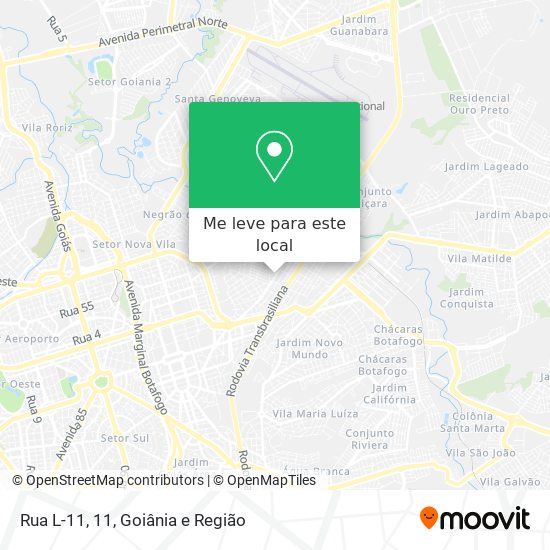 Rua L-11, 11 mapa