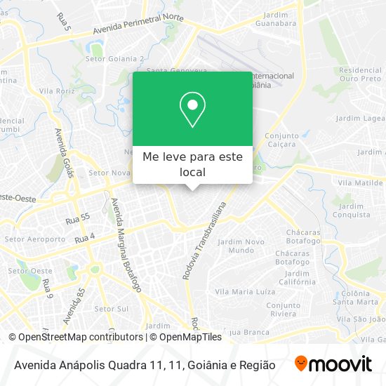 Avenida Anápolis Quadra 11, 11 mapa
