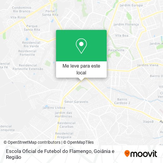 Escola Oficial de Futebol do Flamengo mapa