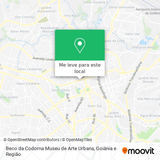 Beco da Codorna Museu de Arte Urbana mapa