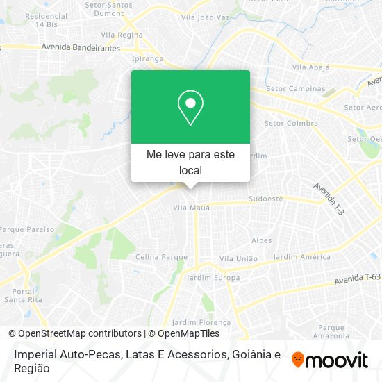 Imperial Auto-Pecas, Latas E Acessorios mapa