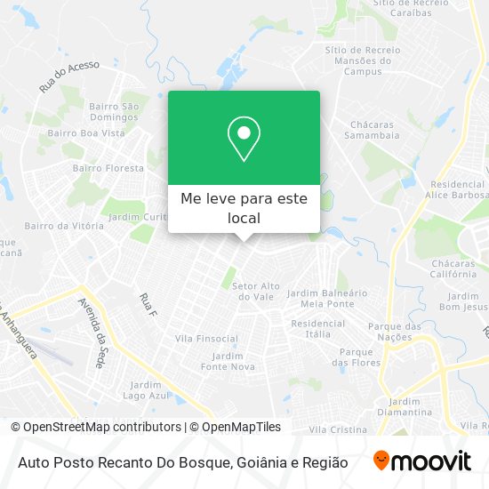 Auto Posto Recanto Do Bosque mapa
