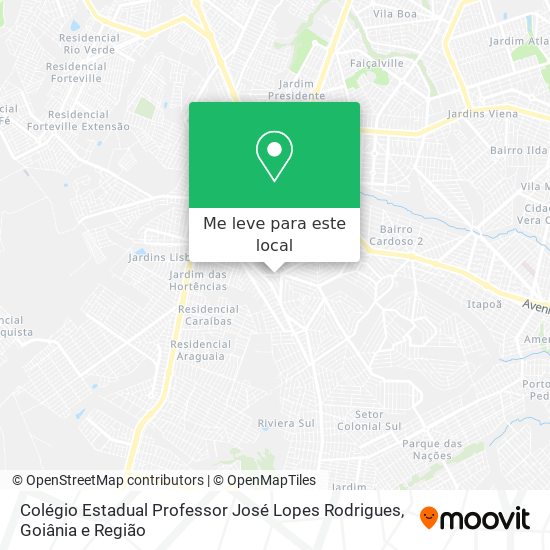 Colégio Estadual Professor José Lopes Rodrigues mapa
