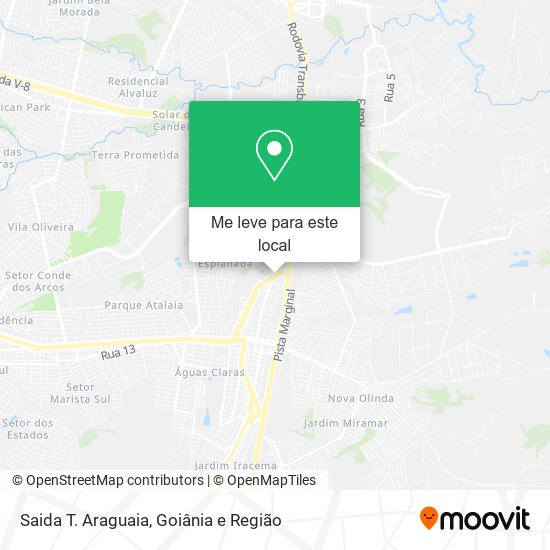 Saida T. Araguaia mapa