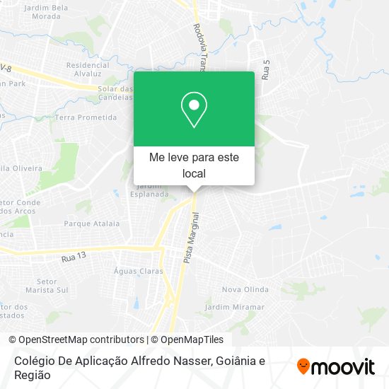 Colégio De Aplicação Alfredo Nasser mapa