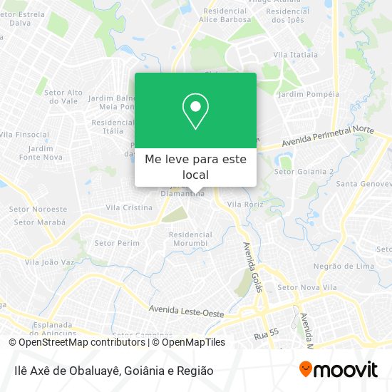 Ilê Axê de Obaluayê mapa