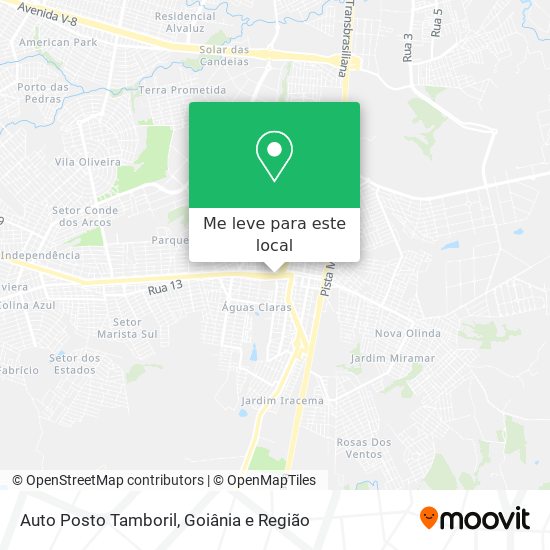 Auto Posto Tamboril mapa