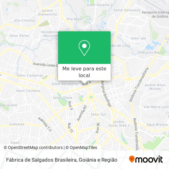 Fábrica de Salgados Brasileira mapa