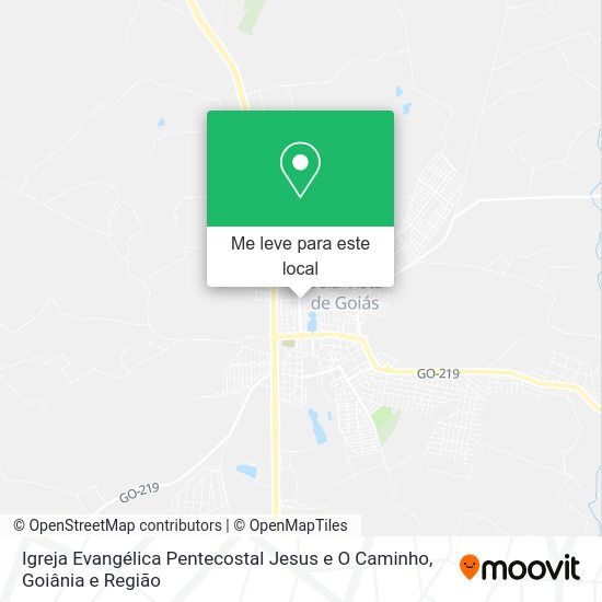 Igreja Evangélica Pentecostal Jesus e O Caminho mapa