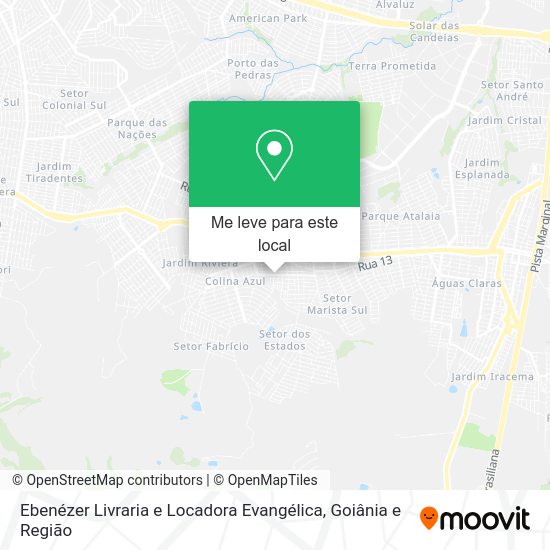 Ebenézer Livraria e Locadora Evangélica mapa
